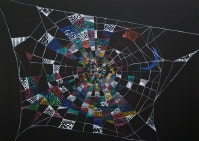 くもの巣に愛された三日月